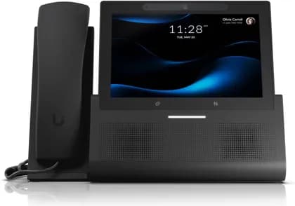 Ubiquiti G3 Touch Enterprise VoIP Phone, 7″ HD Multi Touch Desktop, VoIP Phone with Integrated 5 MP Camera & Handset, Dual Connectivity, PoE+ & USB C Power, Black | UTP-G3-Touch-Enterprise