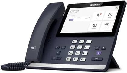 Yealink-MP56-Teams Android 9.0, VoIP Desk Phone, Microsoft Teams Certified Business Phone, Touchscreen Office Phone, HD Audio, Bluetooth Enabled, WiFi Connectivity, | MP56