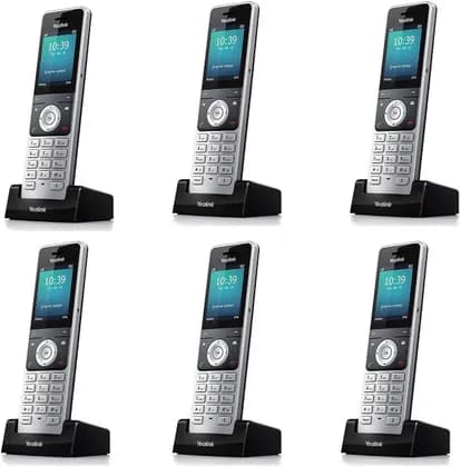 Yealink W56H Wireless DECT Handset, HD Voice IP Cordless Phone, 2.4″ Color Display, 30h Talk Time, 400h Standby, Compatible with W60B/W70B Base, 6-Pack | W56H