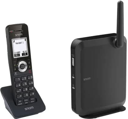 Snom M110 DECT Bundle, Up to 10 Snom M10SC Operation, Up to 8 SIP Accounts, Up to 6 Simultaneous Call, OTA Updates, Directory, Black | M110