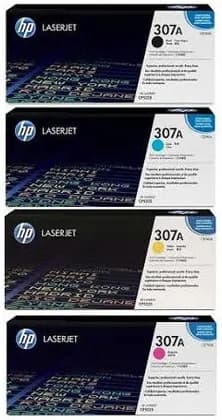 HP 307A Full Set (Black, Cyan, Yellow, Magenta) Original LaserJet Toner Cartridge