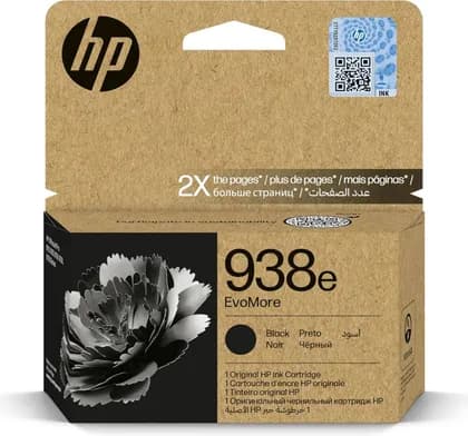 HP 938e EvoMore Black Original Ink Cartridge 4S6Y2PE Works With HP Officejet Pro 9720, 9730, 9120, 9120b, 9110b, 9130, 9130b