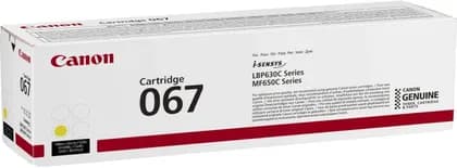 Canon 067 Yellow Toner Cartridge, Yields of 1,250 Pages