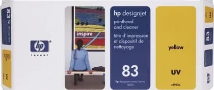 HP 83 Original Yellow UV Printhead and Cleaner | C4963A
