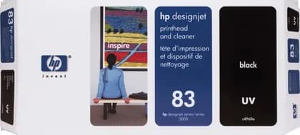 HP 83 Black DesignJet UV Printhead and Printhead Cleaner | C4960A