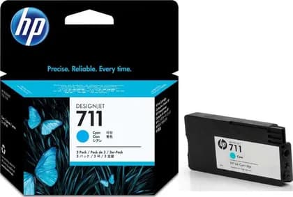 HP 711 29-ml Cyan Ink Cartridges ( 3 Pack ) | CZ134A