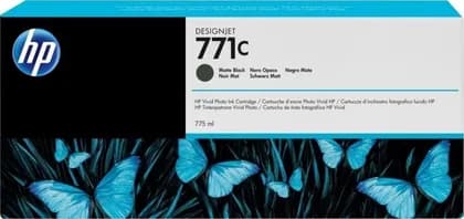 HP 771C Matte Black DesignJet Ink Cartridge - 775-ml | B6Y07A