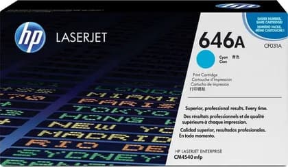 HP Original 646A Cyan Toner Cartridge | CF031A