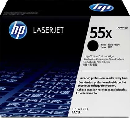 HP 55X Black High Yield Original LaserJet Toner Cartridge | CE255X