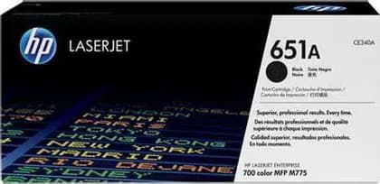 HP 651A Black Original LaserJet Toner Cartridge | CE340A
