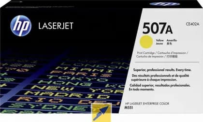 HP 507A Yellow LaserJet Toner Cartridge | CE402A