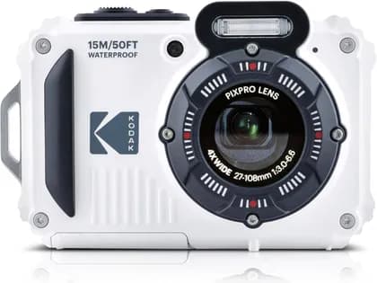 Kodak PIXPRO WPZ2, 16MP CMOS Sensor, 4x Optical Zoom, 2.7-Inch LCD Display, RAW File Format Support, Waterproof & Rugged, Full HD 1080p Video Recording, White | PIXPRO WPZ2-WH