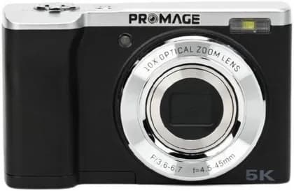 PROMAGE 5K Digital Camera, 56MP Photo Resolution, 10x Optical Zoom, Dual Sony Sensors (IMX206 & IMX386), 2.8″ IPS HD Touchscreen, 6-Axis EIS, Supports Up to 256GB TF Card, Black | PC250