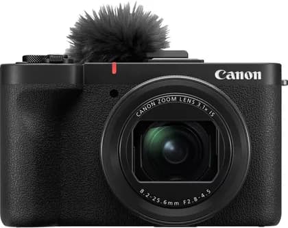 Canon PowerShot V1 Camera, 22MP 1.4-inch CMOS Sensor, Up To 4K 60p Video, Dual Pixel Autofocus, 16-50mm Built-in Lens, OIS, Log 3 HDR, USB-C, Black | 6390C001