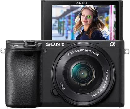 Sony Alpha a6400 Mirrorless Camera, E PZ 16-50mm f/3.5-5.6 OSS Lens, BIONZ X Image Processor, 24.2MP APS-C Exmor CMOS Sensor, Real-Time Eye AF & Real-Time Tracking, Black | ILCE-6400L/B