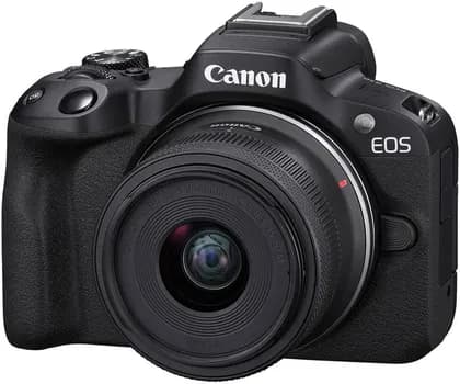Canon EOS R50 4K Video Mirrorless Camera with RF-S 18-45mm f/4.5-6.3 IS STM Lens Black