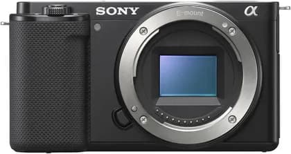 Sony Alpha ZV E10 APS C Mirrorless Interchangeable Lens Vlog Camera Body Only Vari Angle Screen for vlogging, 4K Video, Real time Eye Autofocus, Black, ZVE10BDI.EU