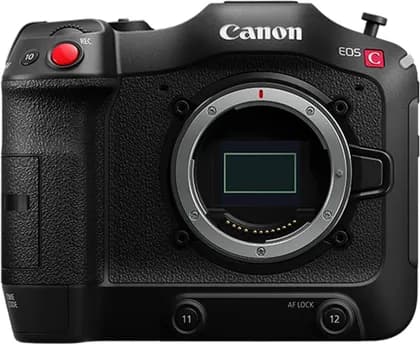 Canon Eos C70 Cinema Camera Rf Lens Mount, Super 35mm Dual Gain Output (DGO) Sensor, RGB Primary Colour Filter (Bayer array), Black | 4507C002