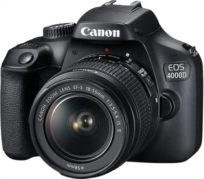 Canon EOS 4000D DSLR Camera Kit, With EF-S 18-55mm, 3.5-5.6 III Lens, 18MP, Built-In Wi-Fi, Black | 4000D