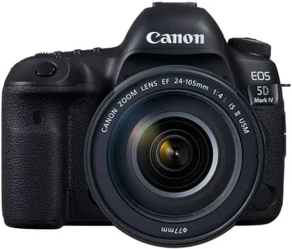 Canon EOS 5D DSLR Camera, Mark IV 24-105mm F/4L IS II USM Lens - 30.4MP, Built-In Wi-Fi, Black | EOS 5D