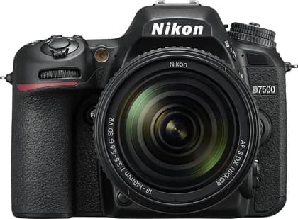 Nikon D7500 DSLR Camera, With 18-140mm VR Lens, Black | D7500 18-140 VR Kit