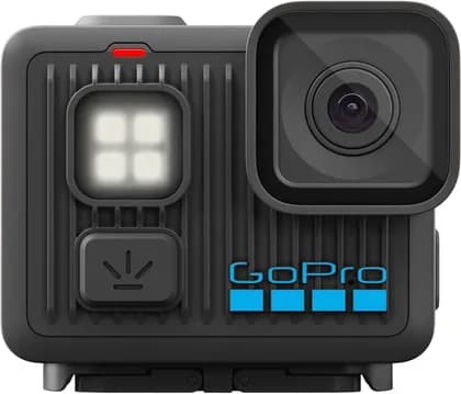 GoPro LIT Hero 4K Compact Action Camera UHD 4K Action Camera With Built-In Light, HyperSmooth Stabilization, Rear Touch LCD, Voice Control, Wi-Fi Bluetooth, Waterproof Up To 5m, Black | CHDHF-132-AT