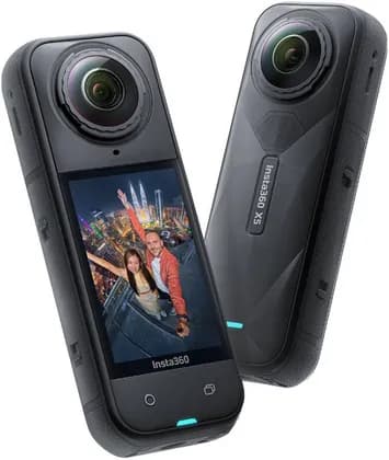 Insta360 X5 Action Camera, F2.0 Lens Aperture, 6mm Focal Length, 8K30fps 360° Video with Dual 1/1.28" Sensors, FlowState Stabilization + 360° Horizon Lock, 185 Mins Battery Life | X5
