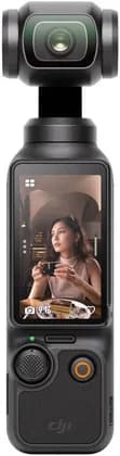DJI Osmo Pocket 3, 2" 314x556 Touch Display, Smart Horizontal-Vertical Shooting, 1" CMOS & 4K/120fps, 3 Axis Gimbal Mechanical Stabilization, Active Track 6.0, Full-Pixel Fast Focusing, Black | OP9923