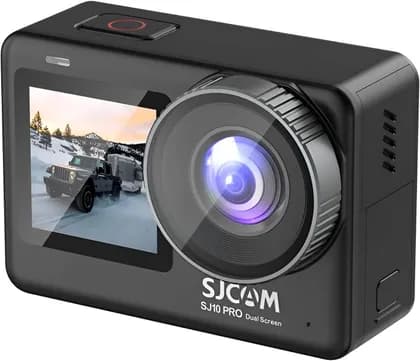 SJCAM SJ10PRO DUAL SCREEN Action Camera, 4K/60FPS Video Resolution, 2.33″+1.3″ Dual Screen, 5 Meters Body Waterproof, Live Streaming, 5G Wi-Fi, Black | SJ10PRO