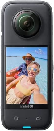 Insta360 X3 Action Camera, Dual-Mode 360 & Standard Pocket, 33'' Waterproof, 6 Axis Gyroscope, iOS/Android App Support, 5.7K Dual Lens 360 Auto Stitched Capture, Black | I04CINSAAQ/B