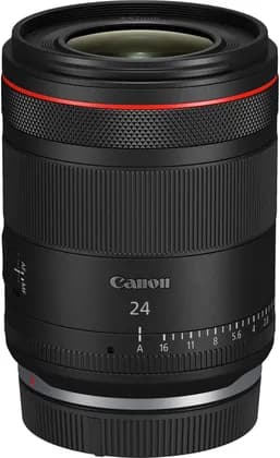 Canon RF 24mm f/1.4 L VCM Lens (Canon RF), Full-Frame Format | f/1.4 to f/16, Air Sphere (ASC) Coating, Extremely Fast Design, Advanced Optics, Black | 13803382297