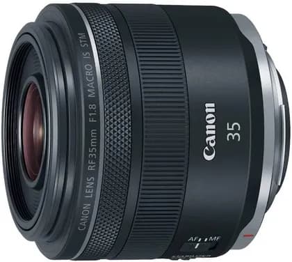 Canon RF 35mm f/1.8 IS Macro STM Lens, Auto Focus, 0.5x Magnification Ratio, 12 Pin Communication System, Control Ring For Direct Setting Changes, Black | 2973C002