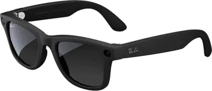 Ray-Ban Meta Wayfarer Wearable Smart Sunglasses, 50 Size, Touch, Voice And Meta AI Assistant Controls, 12 MP Camera, Wifi 6, BT 5.2, Polarized Gradient Graphite Lenses, Matte Black Frame | RW4006