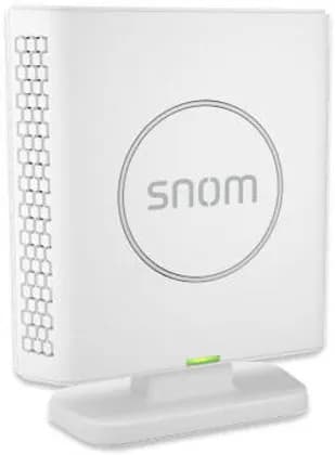 Snom M6 DECT Repeater, Up to 5 Simultaneous Calls, Wideband Audio Quality, Compatible with Multi-Cell & Single-Cell Base Operation, DECT, OTA Updates, White | M6