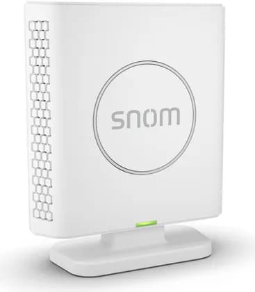 Snom M400 DECT Base, Up to 20 Handsets, Up to 20 Simultaneous Calls (Dual Cell), Wireless Software Updates for Handsets (OTA), Security (TLS & SRTP), White | M400