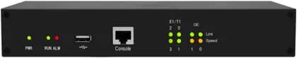 Dinstar MTG200-2E1 2-Port VoIP Trunk Gateway, Echo Cancellation, Up to 60 Concurrent Calls, 1x E1/T1 ports, 2x 10/100M Base-TX Ethernet Ports (RJ45), 1x RS232 Console Port, Black | MTG200-2E1