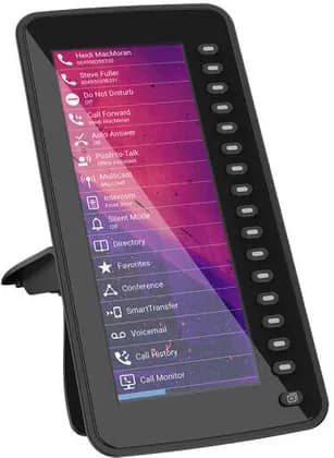 Snom D7C Expansion Module, 6.8" TFT Colour Screen, 48 (16) Programmable Buttons, Multicolored LEDs, Plug-And-Play, Expandable with Up to Two Additional Modules, Black | D7C