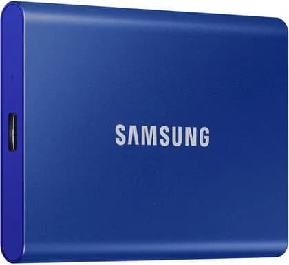 Samsung T7 2TB USB 3.2 Gen.2 Portable SSD, Up to 1,050MB/sec Read & Up to 1,000 MB/sec Write Speeds, 256-Bit AES Hardware Encryption, PCIe NVMe Technology, Blue | MU-PC2T0H/WW / MU-PC2T0H/AM