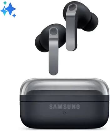 SAMSUNG Galaxy Buds 4 Pro Earbud, 2 Way Enhanced Dynamic Driver (Woofer) + Tweeter, 6 Microphones, Active Noise Cancellation, 360 Audio, Bluetooth 6.1, Up to 30 Hours Playtime, Black | SM-R640NZKAMEA