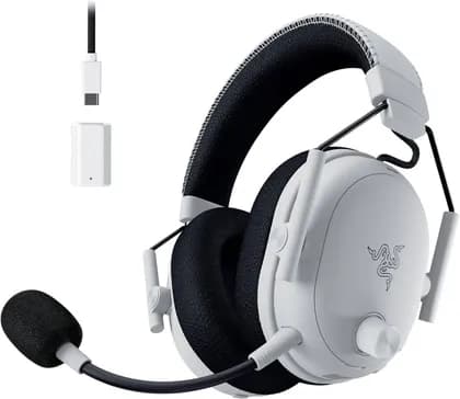 Razer BlackShark V3 Pro Gaming Headset, HyperSpeed Wireless Gen 2, Hybrid ANC, Detachable Razer HyperClear Full Band 12mm Mic, Unidirectional, PC, White | RZ04-05400200-R3U1/RZ04-05400200-R3M1