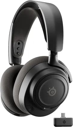SteelSeries Arctis Nova 7 Gen 2 Wireless Gaming Headphones, Neodymium Magnetic Drivers, 360° Spatial Audio, Noise Rejecting Mic, 50h Battery Life, Black | 61730