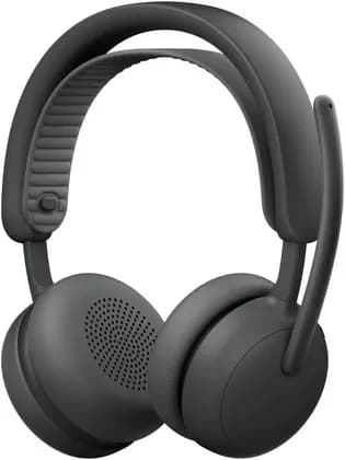 Logitech Zone Wireless 2 ES for Business Headphones, 40mm Driver Size, 2 Noise-Canceling Mics with AI Algorithms & Mic EQ, Teams Version, with Receiver, Graphite | 981-001586