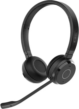 Jabra Evolve 65 TE UC Stereo Headphones, 30m Wireless Range, 16 hours Battery Life, Passive Noise Cancellation, Bluetooth or USB Connection, Busy Light, Black | 6699-839-409