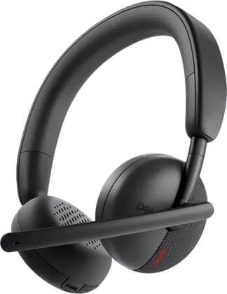Dell WL3024 Wireless On-Ear Headset, 28mm Speaker Size, Passive Noise Cancellation, Uni-Directional, AI Beam Forming, BT 5.3, 500 mAH Battery Capacity, Up to 8 Devices Multi-Host, Black | 520-BBFL