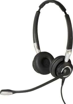 Jabra Biz 2400 II QD Duo Noise Cancelling Headset, DSP Technology, Duo Headband, 360 Degree Rotating Boom Microphone, Black | 2409-820-204