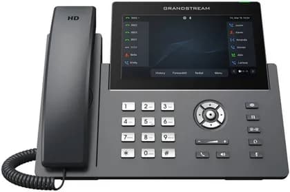 Grandstream 12-line Professional Carrier-Grade IP Phones, 7" Capacitive Touch Screen, Integrated Bluetooth Support, 1000 Mbps Gigabit Ethernet Ports, HD Audio, Dual Band Wi-Fi | GRP2670