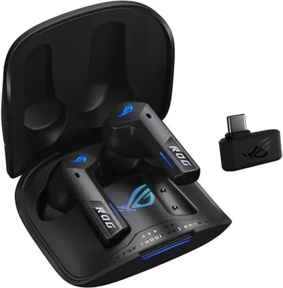 ASUS ROG Cetra True Wireless SpeedNova Gaming Headphones, 2.4 GHz & Bluetooth 5.3, ROG SpeedNova, 24-bit 96 kHz Audio, AI Microphones, Adaptive ANC, 46H Battery Life, Black | 90YH03Y0-BTUA00