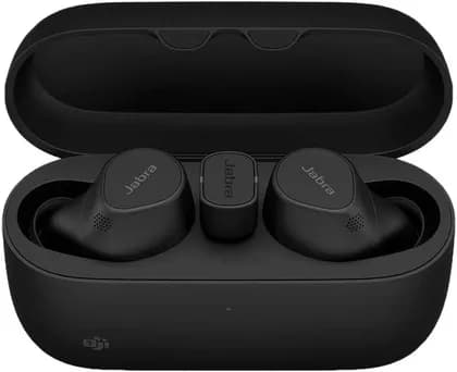 Jabra Evolve2 Buds True Wireless In-Ear Bluetooth Earbuds, Active Noise Cancellation, 4-mic Voice Technology, Works with All other Meeting apps, USB C, Black | 20797-999-899