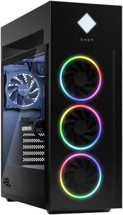 HP OMEN GT22-3000t 45L Gaming Desktop, Intel Core Ultra 9 285K Processor, 32GB RAM, 1TB SSD, NVIDIA GeForce RTX 5080 16GB GPU, Windows 11, Front Bezel Black Glass, Black | GT22-3000t-16