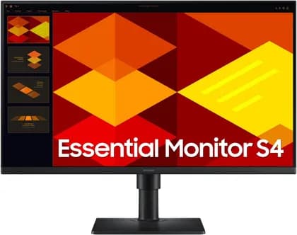 SAMSUNG S4 S40GD Monitor, 27" IPS Display, FHD Resolution, 100Hz Refresh Rate, 5ms (GtG) Response Time, 16.7 Million Color Support, Black | LS27D406GAUXEN